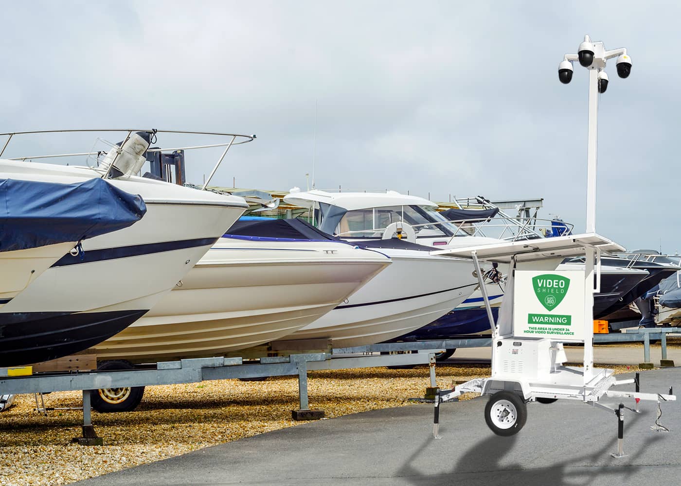Video Shield secure boat storage